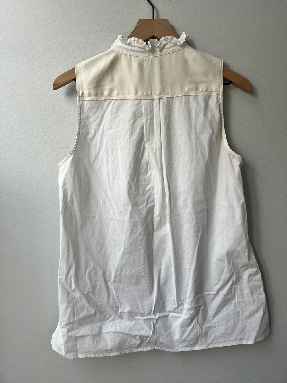 J. Crew Sleeveless pleated bib top 10 - Picture 6 of 6